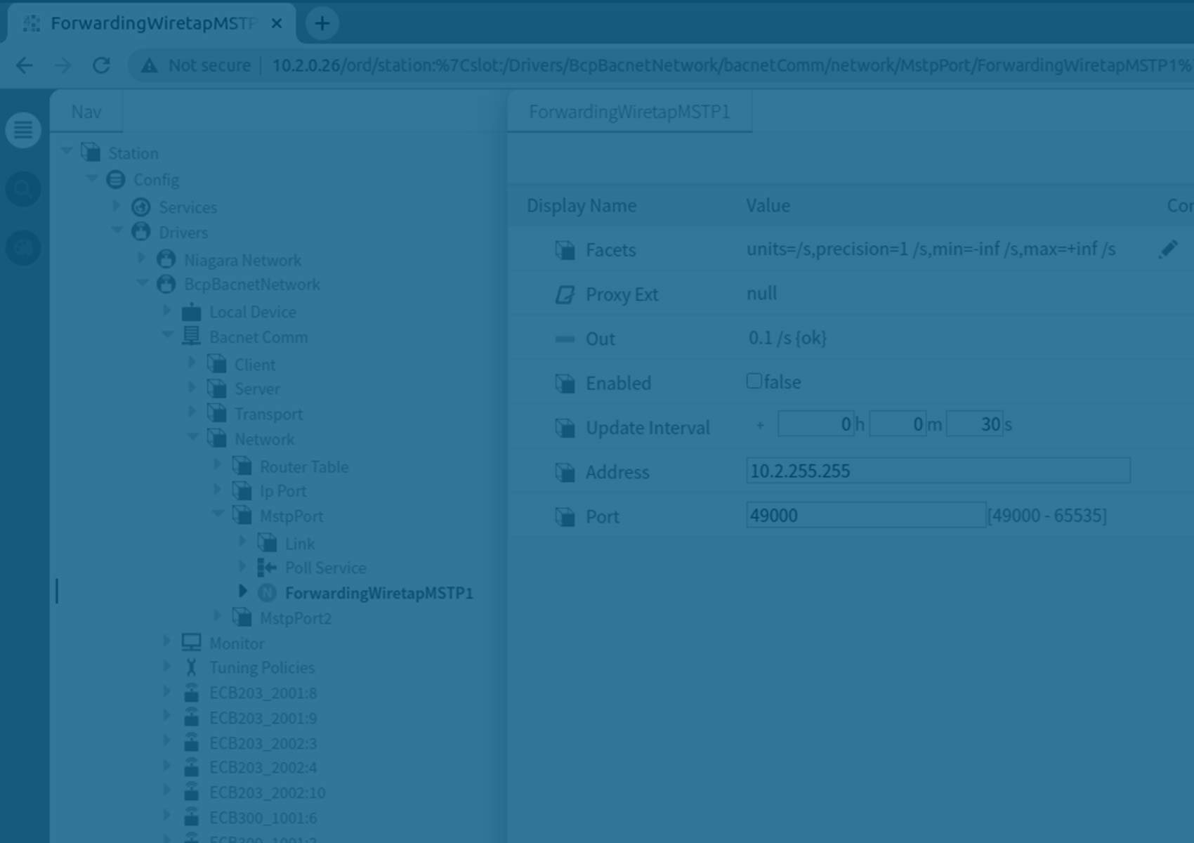 Niagara 4 BACnet traffic JACE controller Visual BACnet